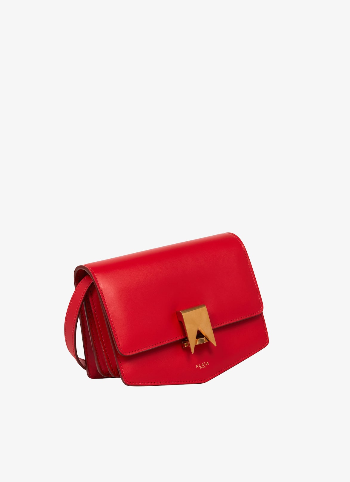 LE PAPA SMALL BAG IN BOX CALFSKIN ALAÏA RED LE PAPA SMALL BAG IN BOX CALFSKIN